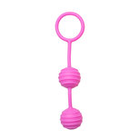 Vaginale Balletjes Horizontale Ribbels - Roze Vaginale Balletjes Horizontale Ribbels - Roze