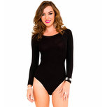 Basic Body Met Lange Mouwen - Zwart Basic Body Met Lange Mouwen - Zwart