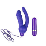 Dubbele Realistische Vibrator - Paars Dubbele Realistische Vibrator - Paars