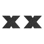 Flash Cross Tepelstickers - Zwart Flash Cross Tepelstickers - Zwart