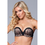 Miracle Push-Up Strapless BH - Zwart Miracle Push-Up Strapless BH - Zwart