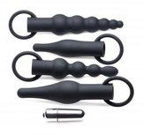 4-Delige Anaal Plug Set Met Bullet Vibrator 4-Delige Anaal Plug Set Met Bullet Vibrator