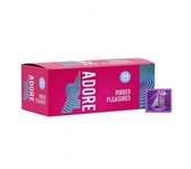 Adore Ribbed Pleasure condooms 144 stuks Adore Ribbed Pleasure condooms 144 stuks