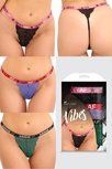 AF 3-Pack Strings - Groen/Paars/Zwart AF 3-Pack Strings - Groen/Paars/Zwart